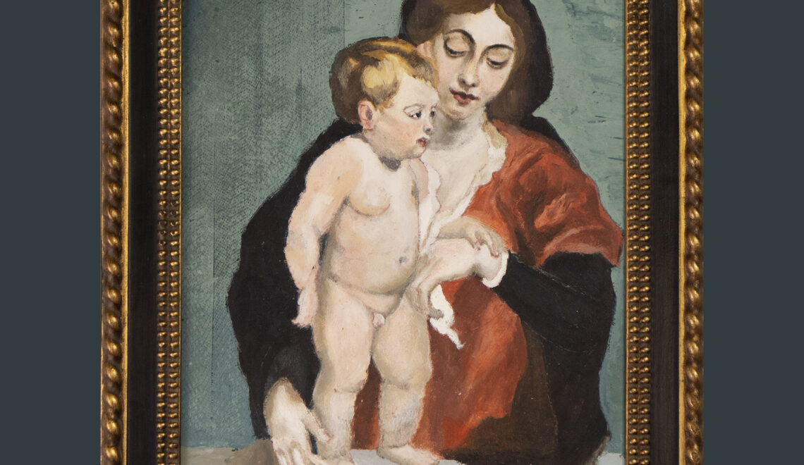Madonna with child after rubens by André Romijn Artist portrait painter
