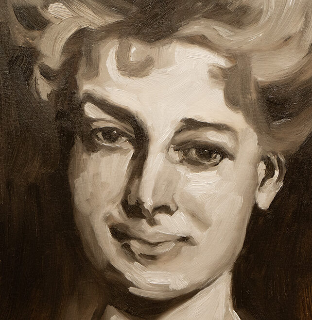 Portrait study sketch after Sargent