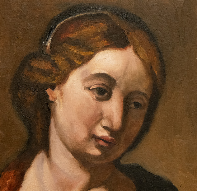 On the easel today Detail of Pero after Willem Drost