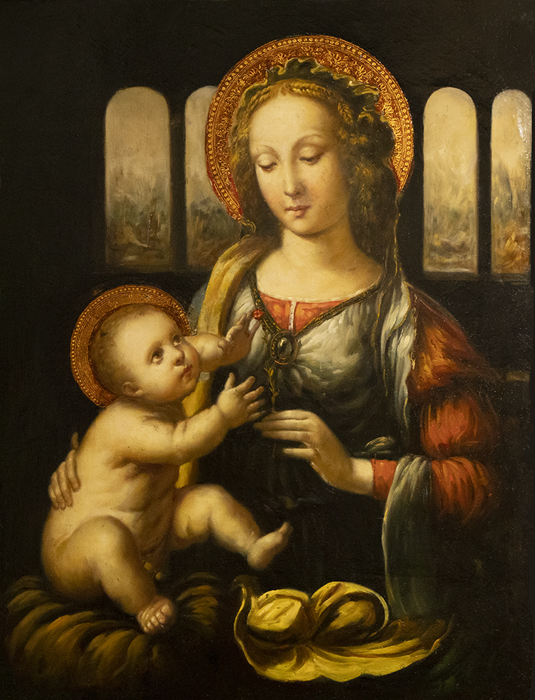 A Mastercopy of Leonardo da Vinci's "The Madonna of the Carnation"