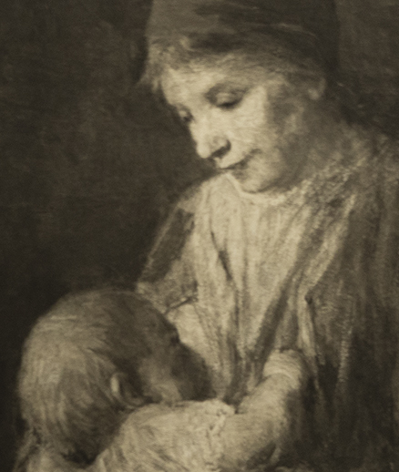 Mother and child, after Jozef Israëls KUNSTHUIS André Middelburg