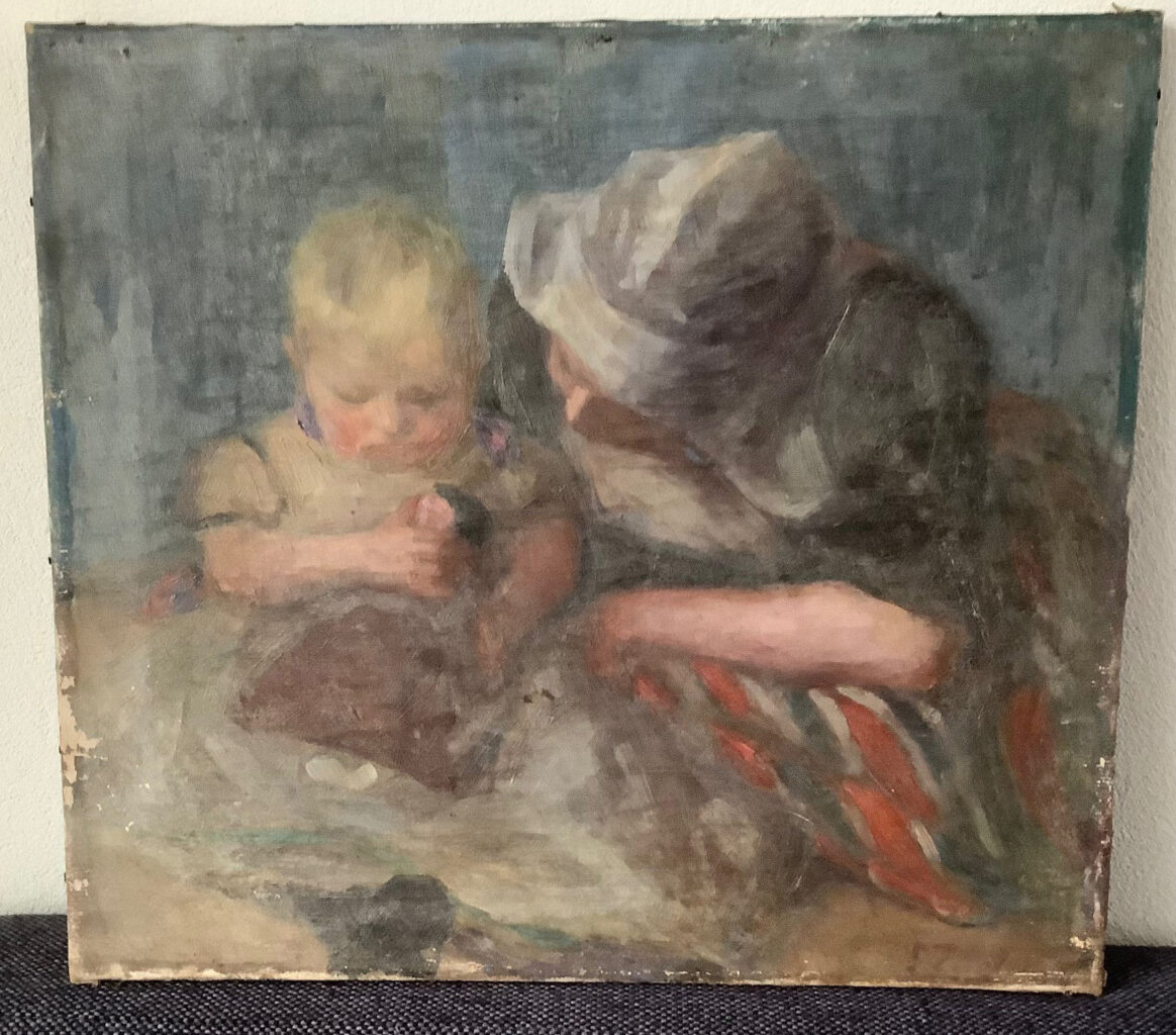 &quot;Moeder en kind in traditionele Volendamse klederdracht&quot;, was tot voor kort verwaarloosd en onbekend bij het grote publiek