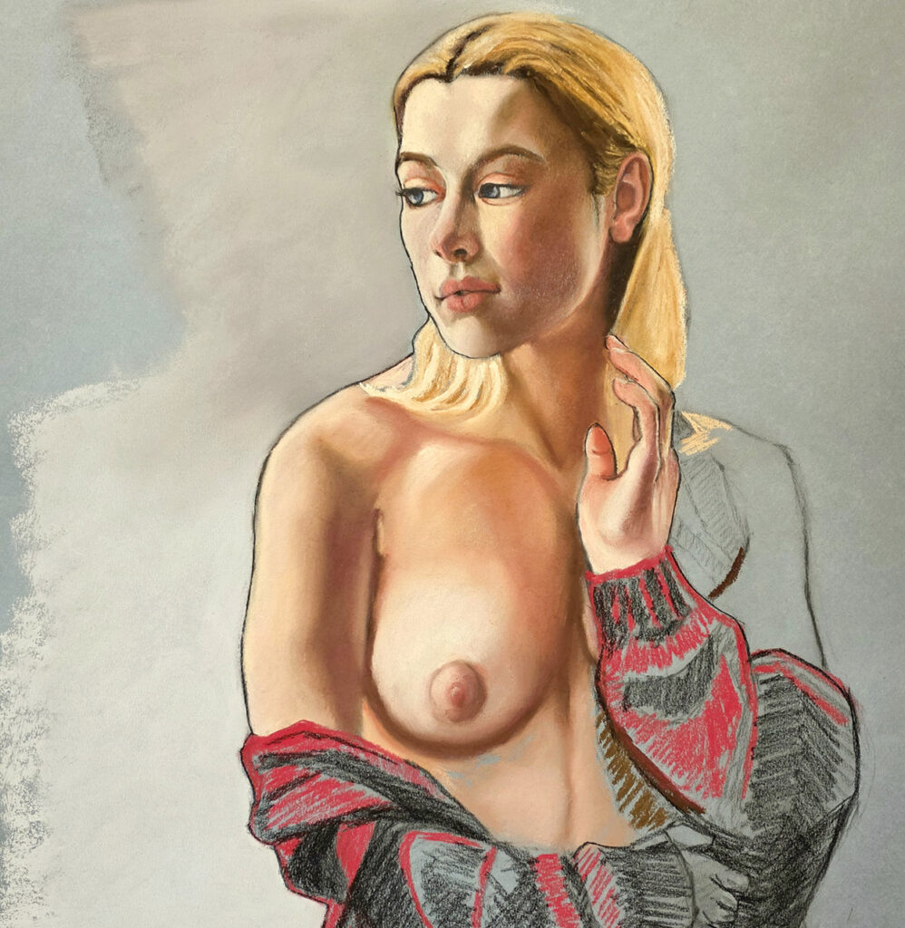 pastel portrait andre romijn