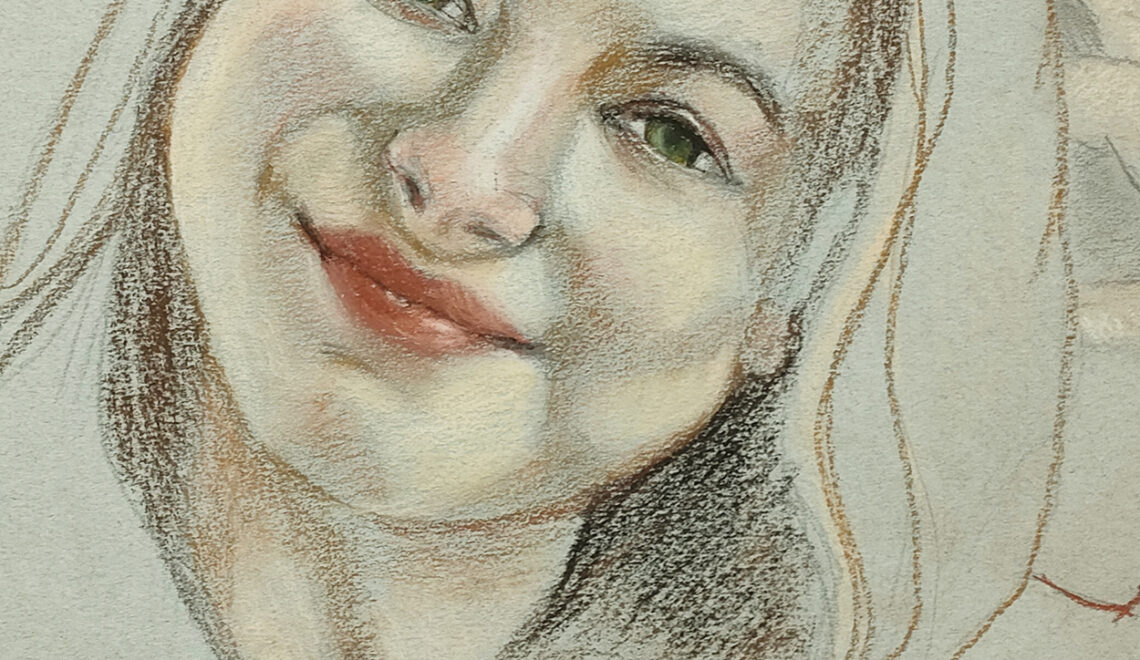 Pastel Pencil Study by André Romijn