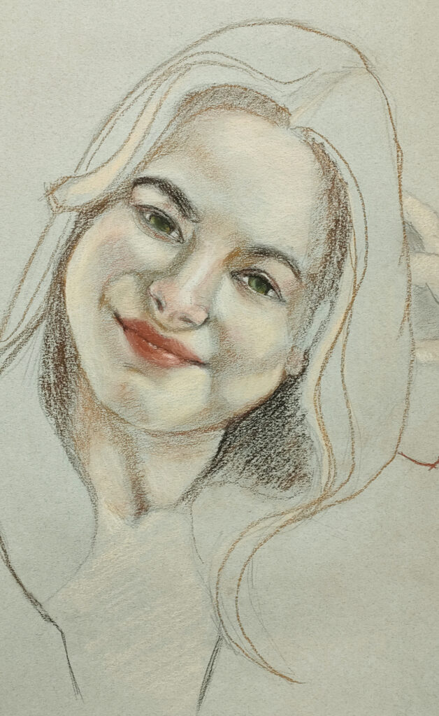 Pastel Pencil Study by André Romijn